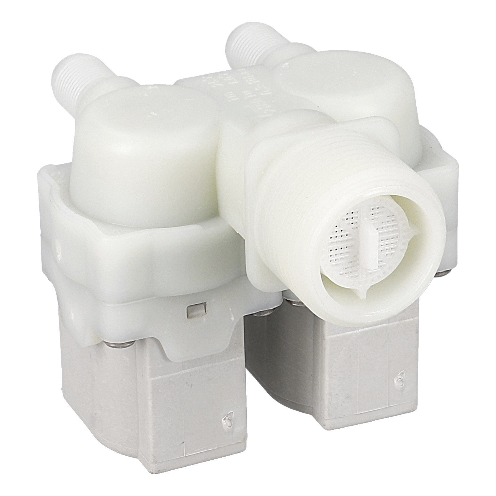 Magnetventil 2-fach 180° 10,5mmØ passend für BOSCH 00087076 BLUPARTS in Waschmaschine